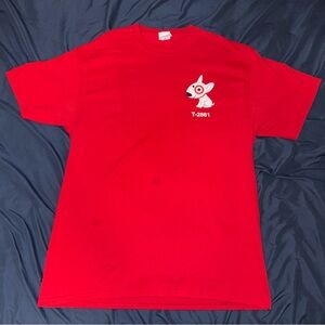 Target Men’s Red Graphic T-Shirt (USED)